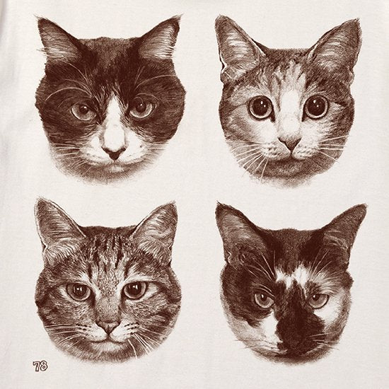 猫街ろまんTシャツ｜７８猫の部